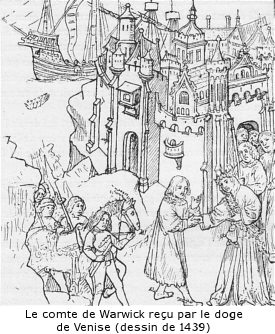 Le comte de Warwick pendant la captivit&eacute; de Jeanne