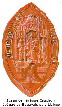 sceau de l'&eacute;v&ecirc;que Cauchon